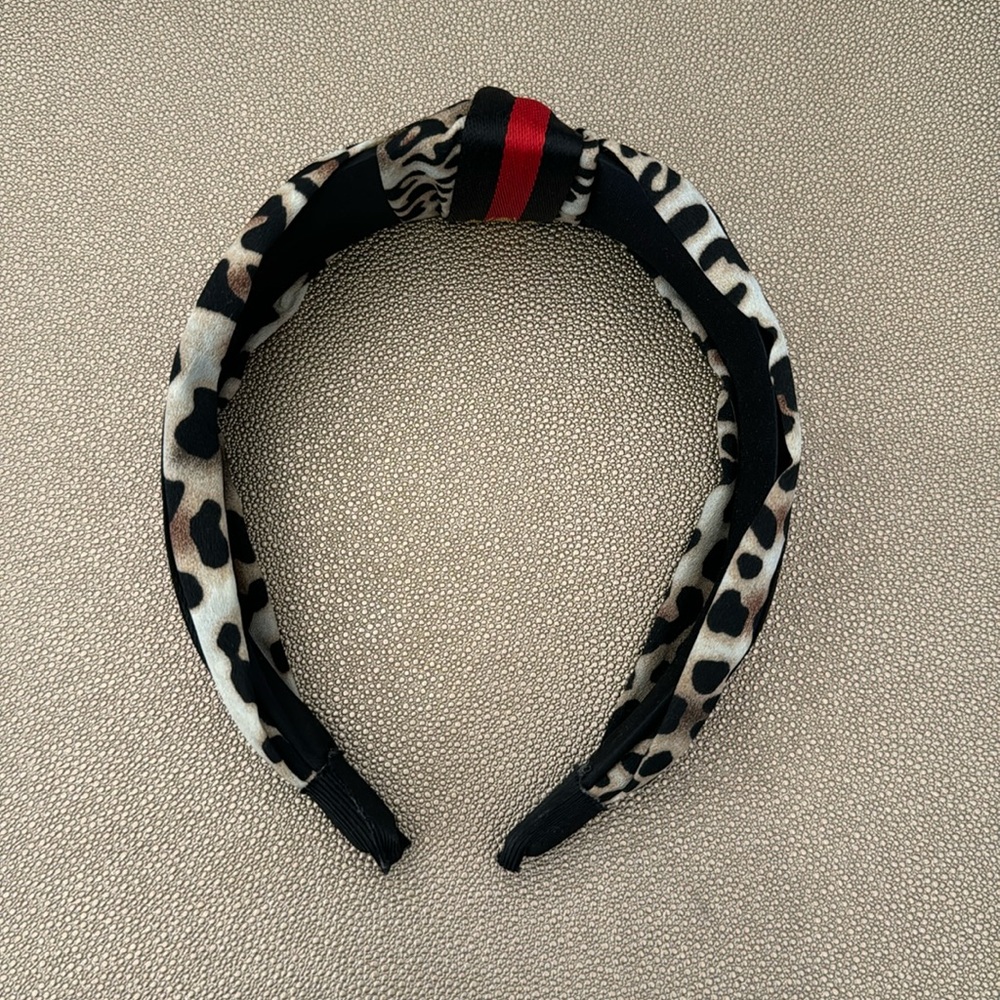Leopard & Red Headband